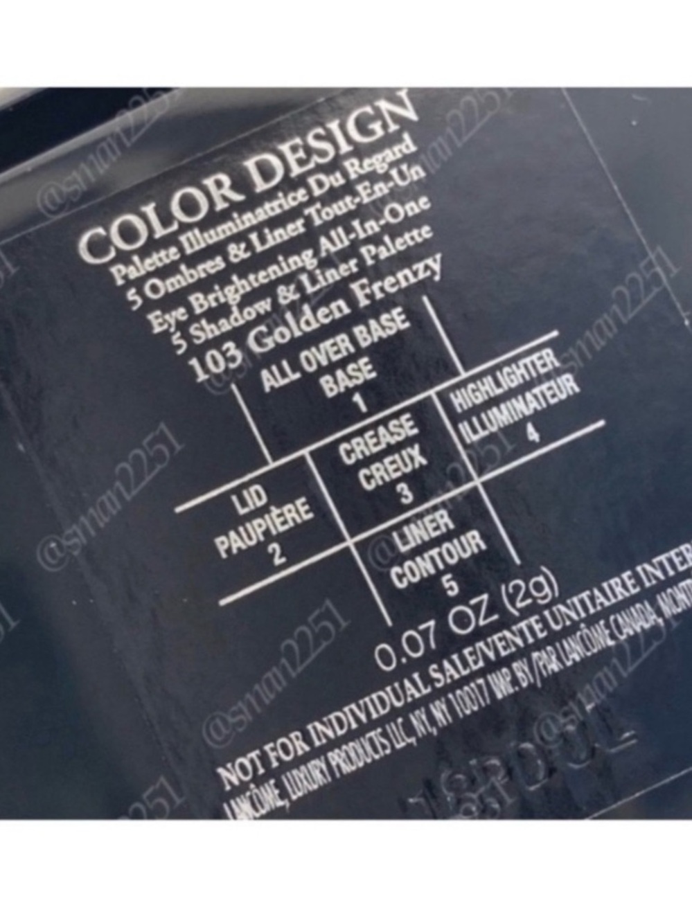 💛NEW!💛Lancôme 103 Golden Frenzy Color Design Eyeshadow Palette BRAND NEW! - Picture 6 of 7